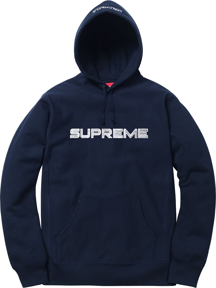 Sequin Logo Hooded Sweatshirt view 2